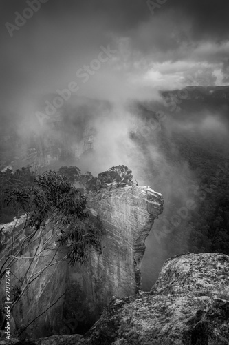 Misty fog at Hanging Rock Blue Mountains