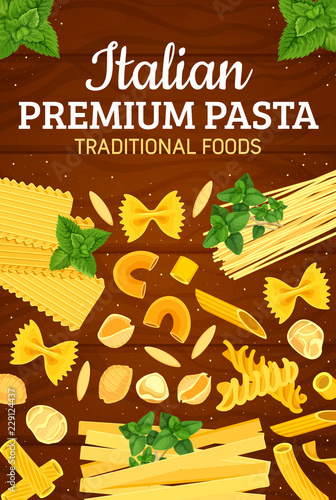 Italian traditional premium pasta cuisine