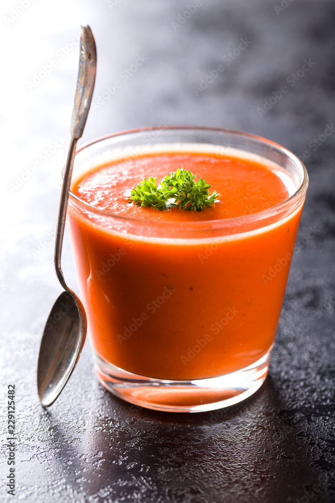 Cold gazpacho soup. Cold gazpacho soup.