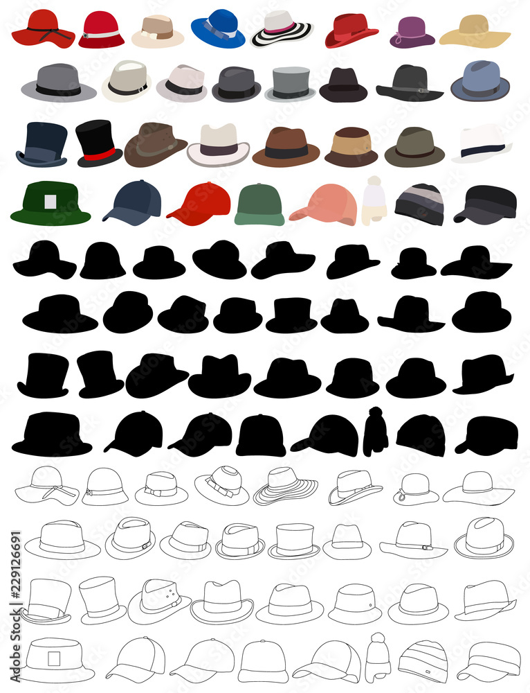 set of caps for men and women set of caps for men and women