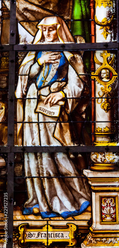 Photography Stained Glass - Saint Frances of Rome