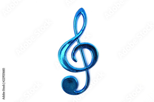 Foto music note isolated on white background