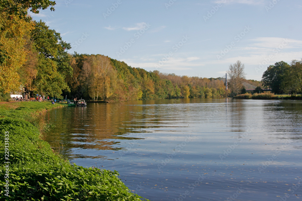 confluence river Labe and Cidlina confluence river Labe and Cidlina