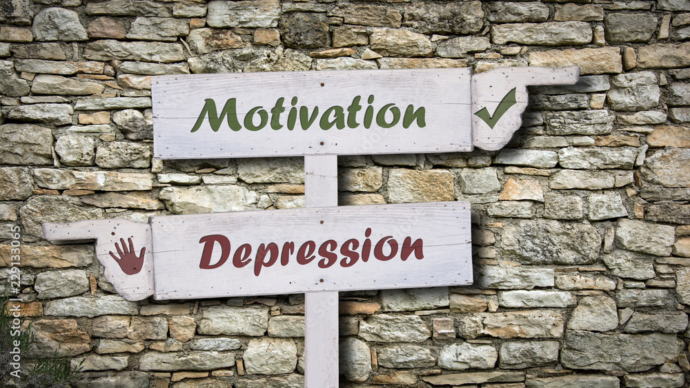 Schild 378 - Depression