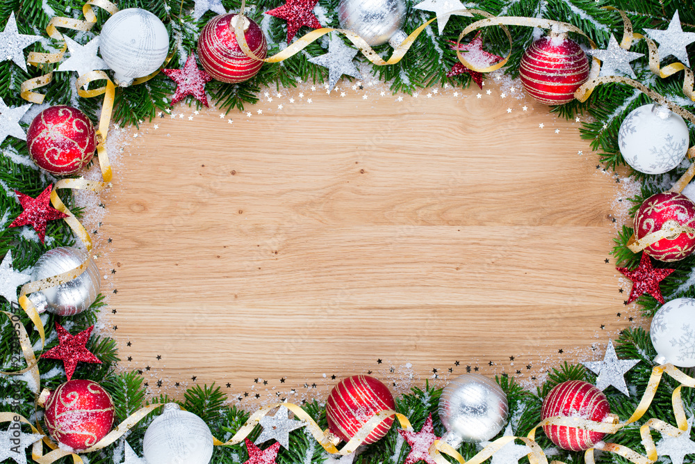 Christmas greeting card wooden background. Christmas greeting card wooden background.