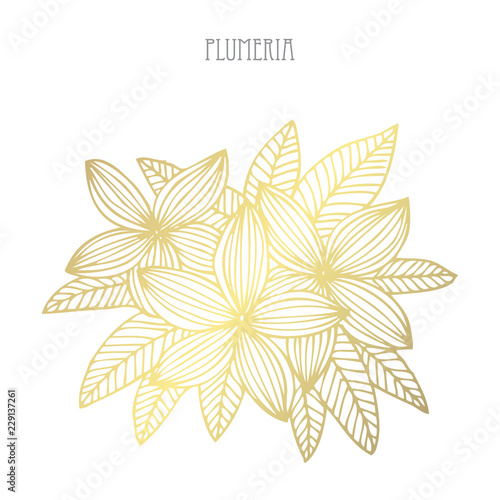 golden floral decoration