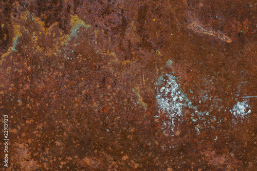 rusty metal texture with orange corrosion