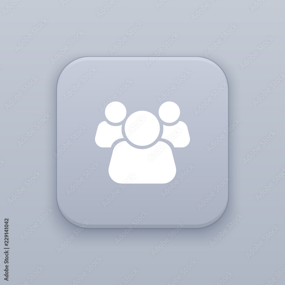 People, partnership button People, partnership button