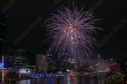 fireworks over river © Chethan Kumar H S
