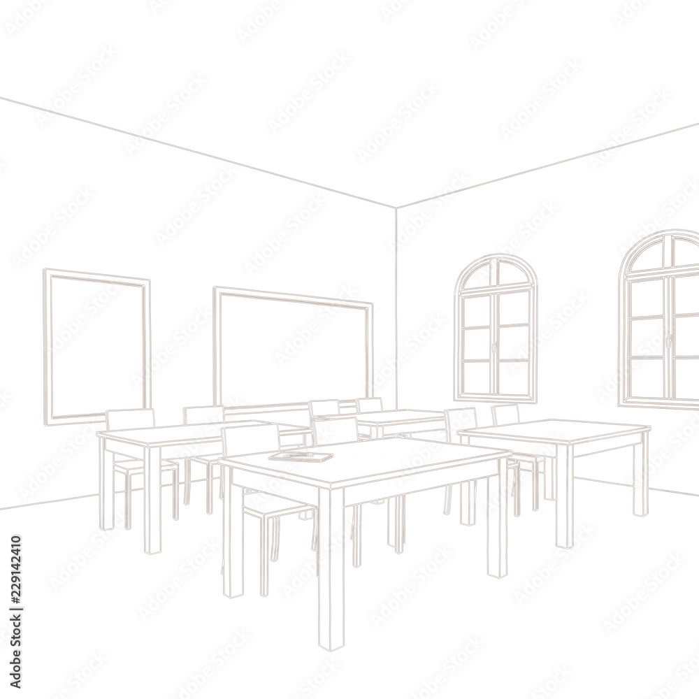 Random sketch of classroom (Perspective) by Gracethelittleartist on  DeviantArt