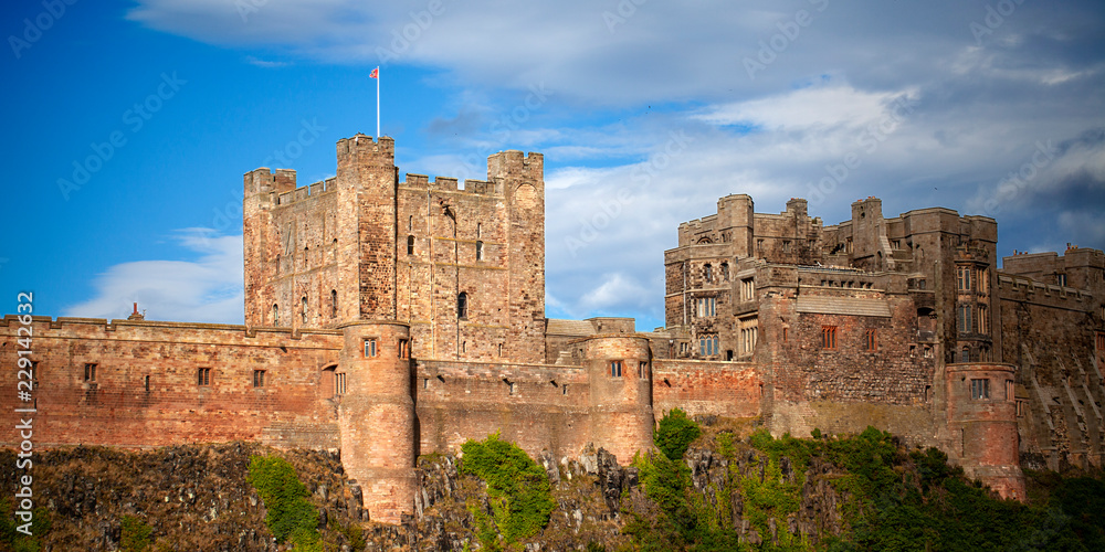 Castillo de Bamburgh, Northumberland, Inglaterra