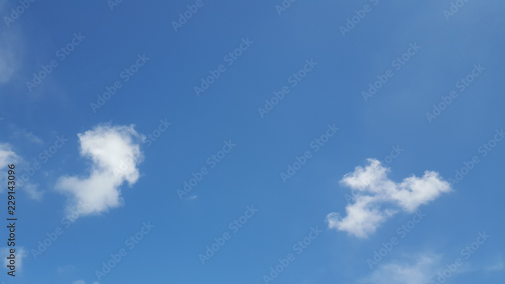 Blue skies with clouds in a clear day, in the morning. Blue skies with clouds in a clear day, in the morning.