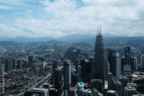 The view of Kuala Lumpur city skyline, Malaysia