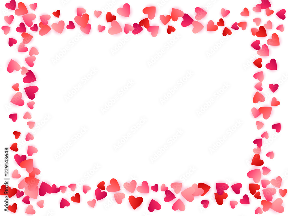Red flying hearts bright love passion vector background. Red flying hearts bright love passion vector background.