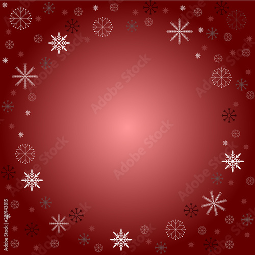 Snowflakes background, vector illustration