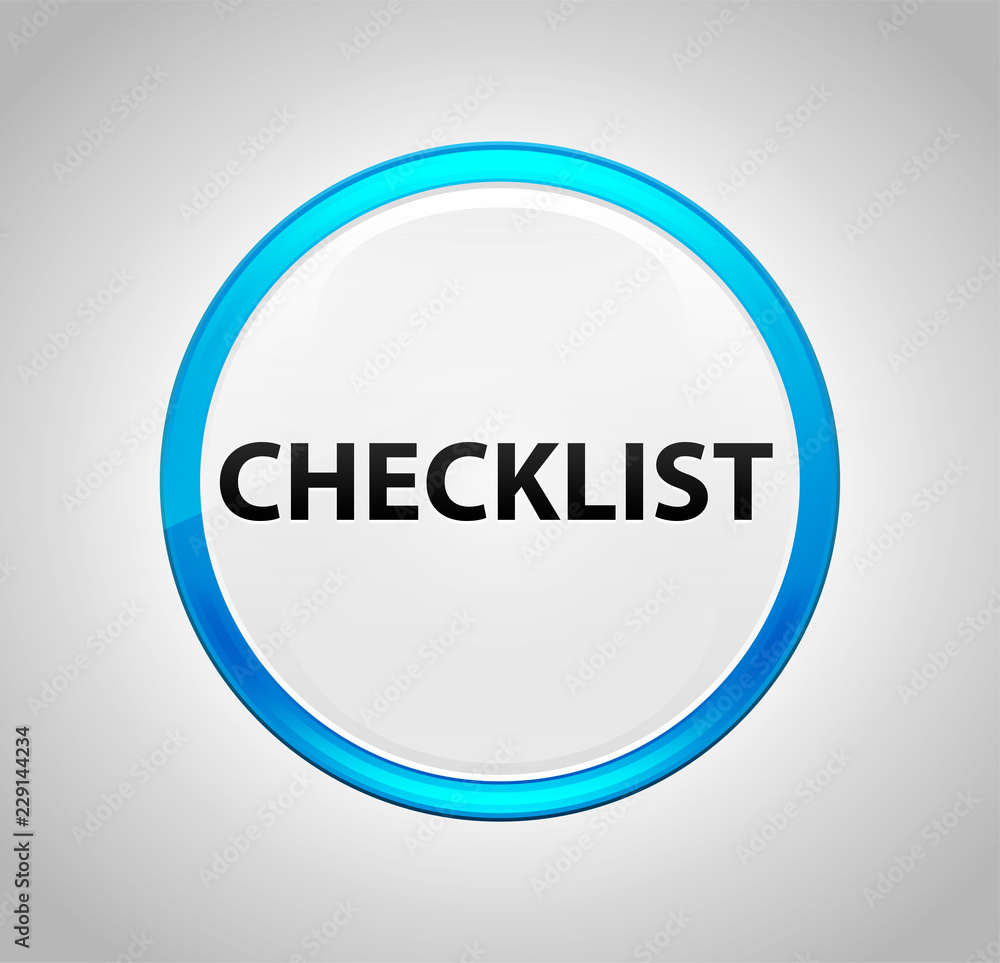 Checklist Round Blue Push Button Checklist Round Blue Push Button