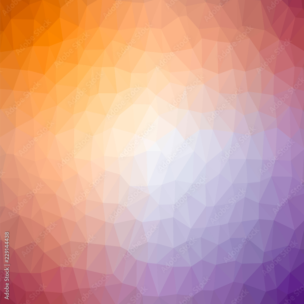 Colorful Polygonal Background. Rumpled Triangular Pattern. Low Poly Texture.