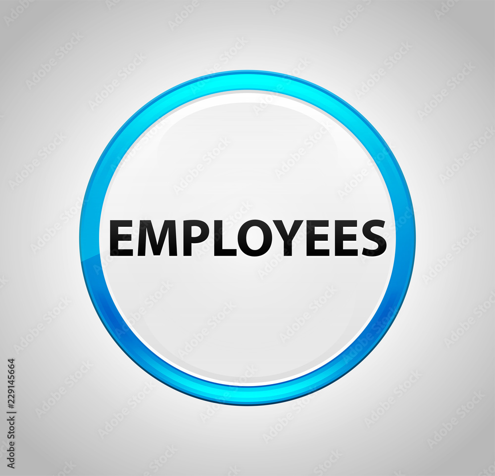 Employees Round Blue Push Button Employees Round Blue Push Button