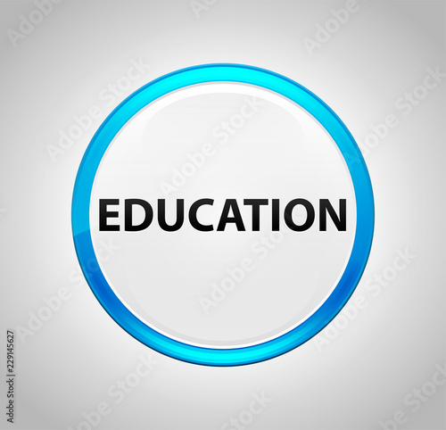 Wallpaper Mural Education Round Blue Push Button Torontodigital.ca