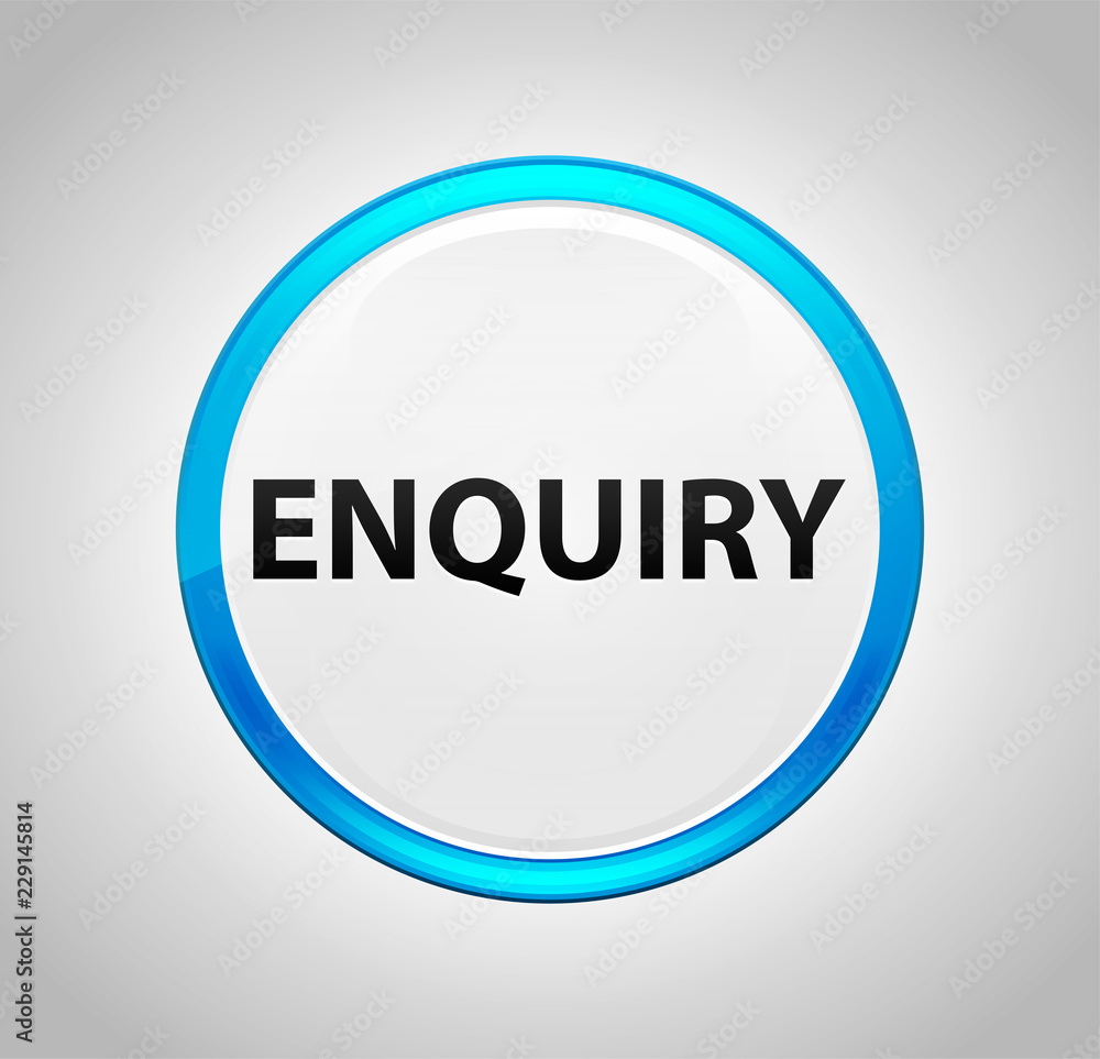 Enquiry Round Blue Push Button Enquiry Round Blue Push Button
