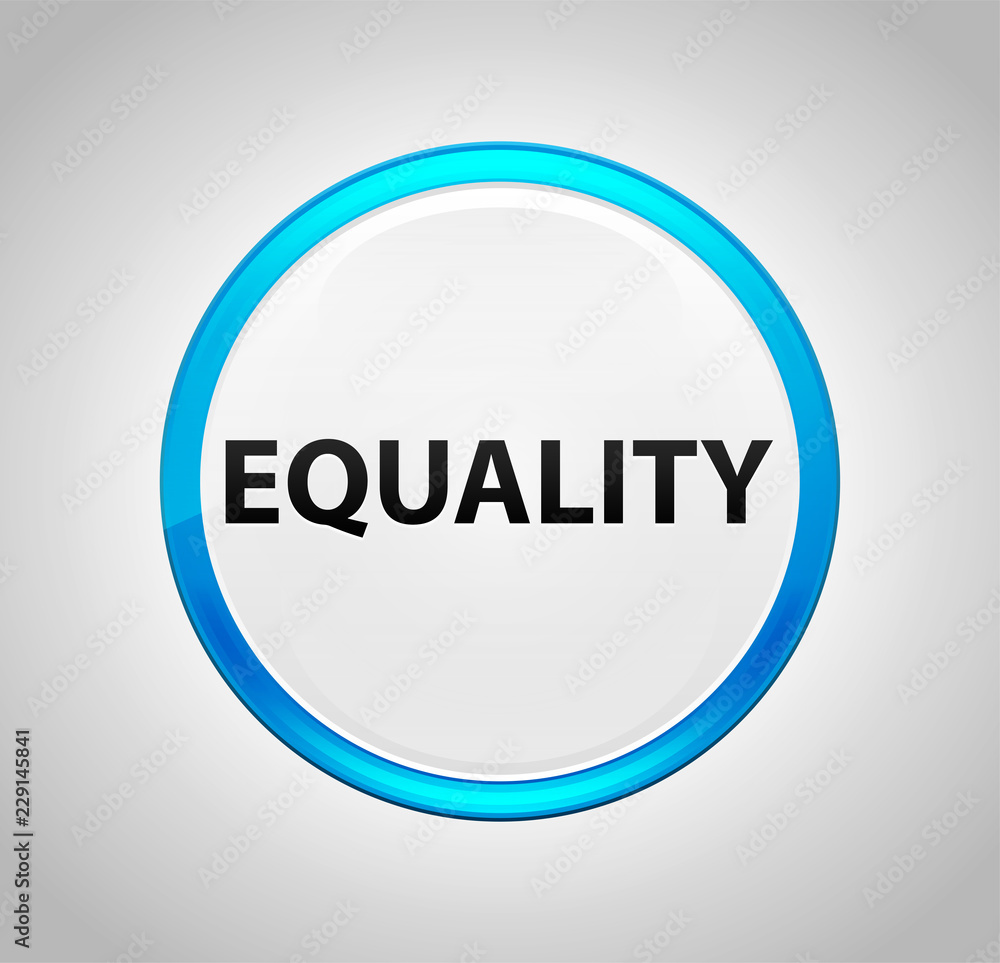 Equality Round Blue Push Button Equality Round Blue Push Button