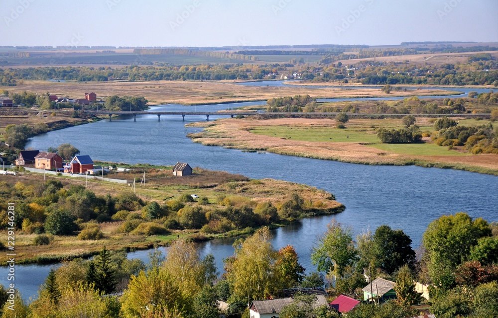 Река Проня в городе Пронск