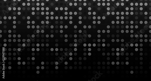 Black abstract digital background with dots pattern.