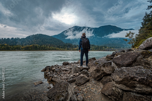 At the Fraser River in Hope, British Columbia, Canada