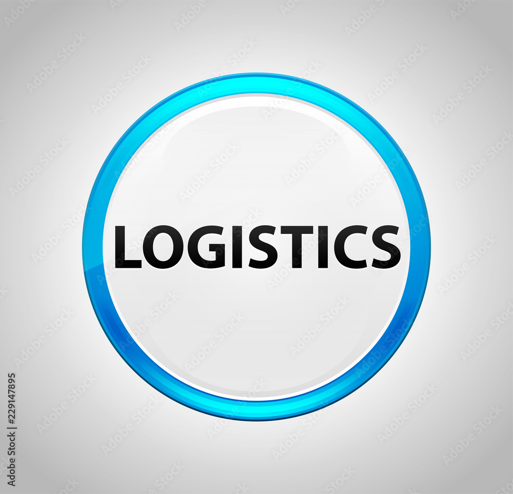 Logistics Round Blue Push Button Logistics Round Blue Push Button