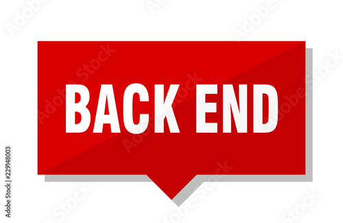 back end red tag