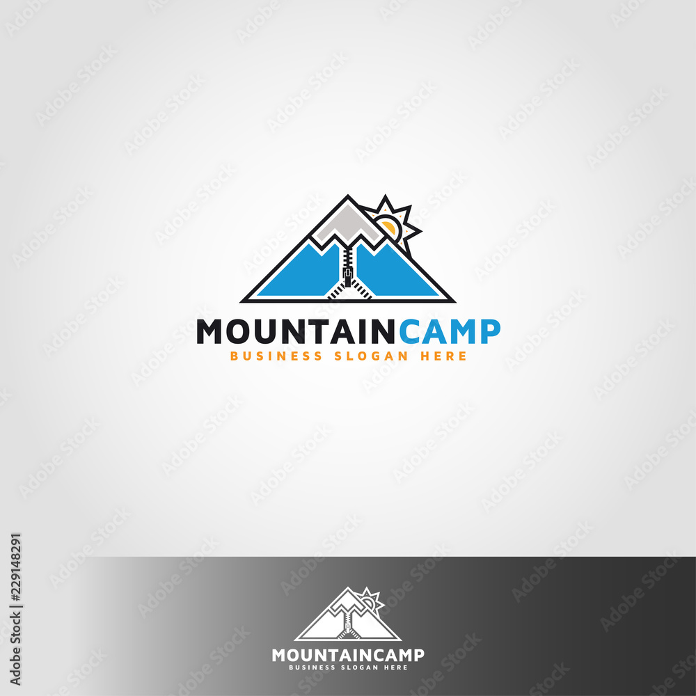 Mountain Camp - Adventure Logo