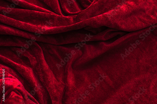 Red velvet textile 