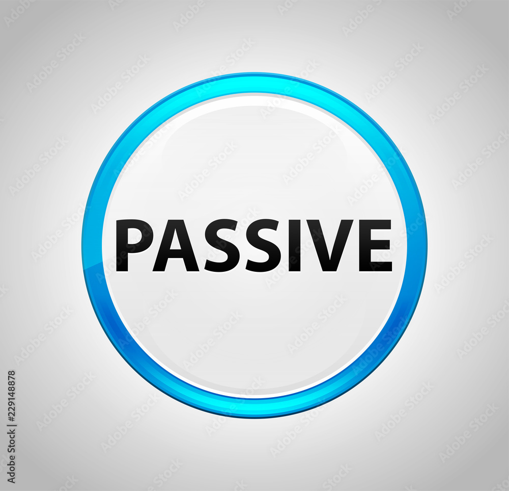 Passive Round Blue Push Button Passive Round Blue Push Button