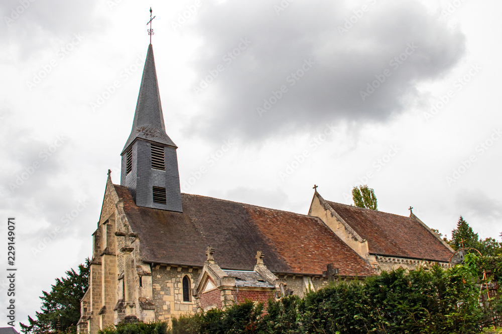 Gonneville sur mer. Eglise Notre Dame de l'Assomption. Calvados. Normandie