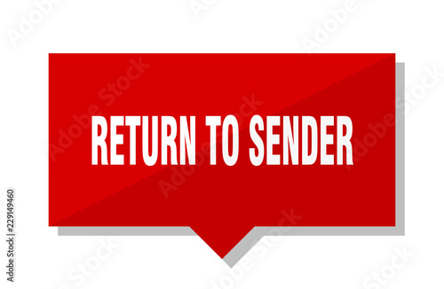 return to sender red tag
