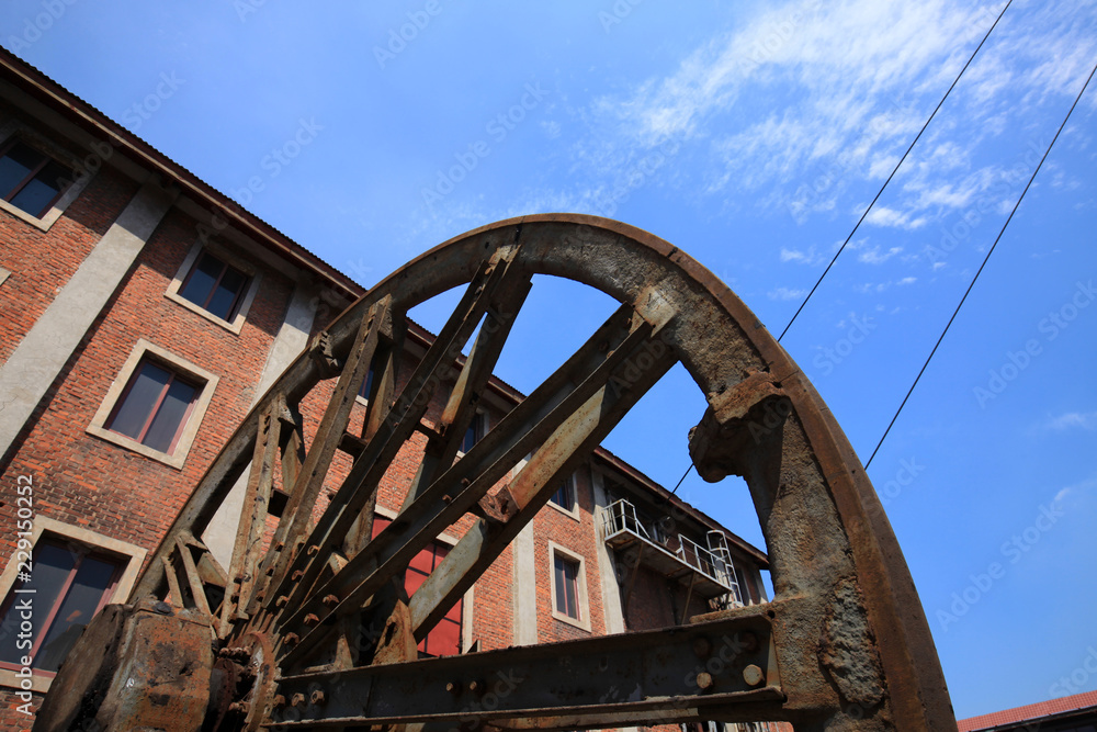 The plant and equipment of a coal mine The plant and equipment of a coal mine