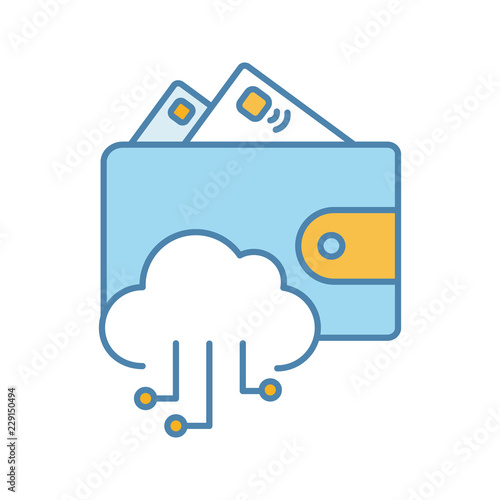 E-wallet color icon