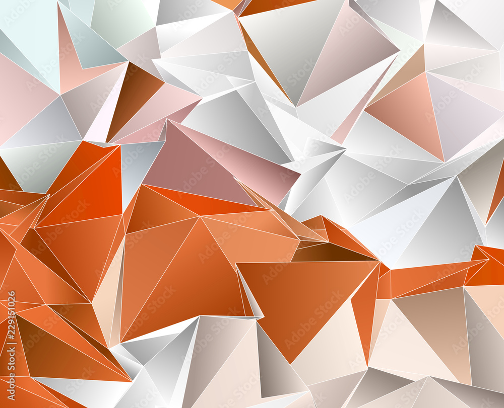 Abstract Low-Poly triangular modern background Abstract Low-Poly triangular modern background