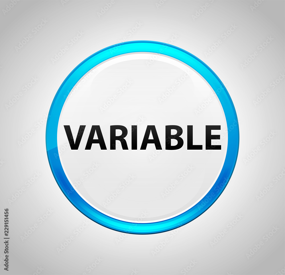 Variable Round Blue Push Button Variable Round Blue Push Button
