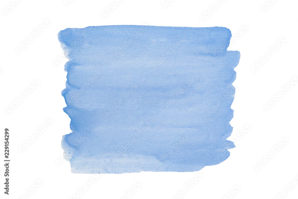 Obraz premium Ink texture, watercolor color background, watercolor blue paint splash on white background