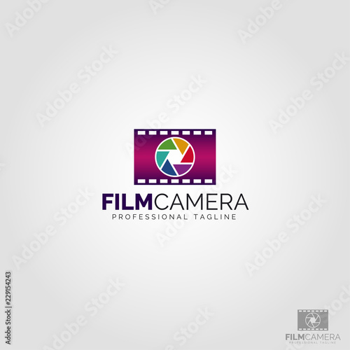 Film Camera Logo Template
