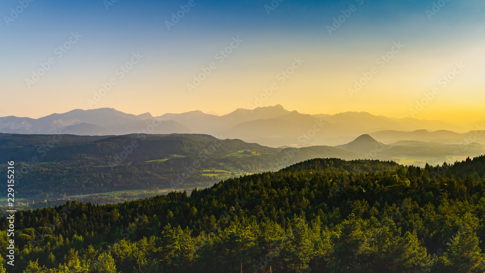 Mountains in Karnten Austria tourist spothorizontal