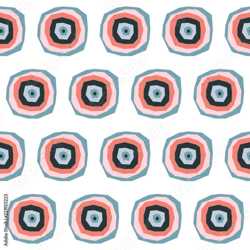 Abstract handmade seamless pattern. Childish craft wallpaper for birthday card, baby nappy, school party advertising, shop sale poster, holiday wrapping paper, textile, bag print, t shirt etc.