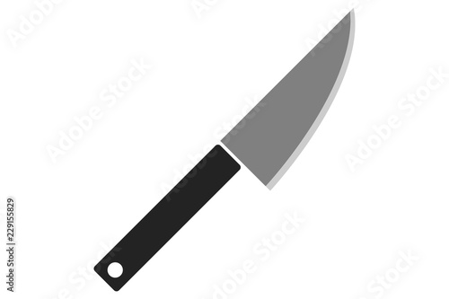Cuchillo filoso de cocina. 