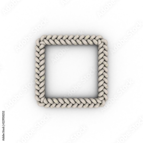 Braided frame in form of sq...