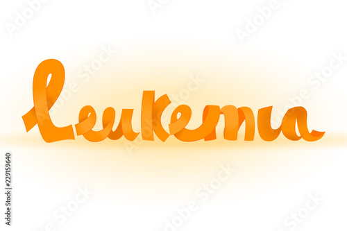 Leukemia lettering image