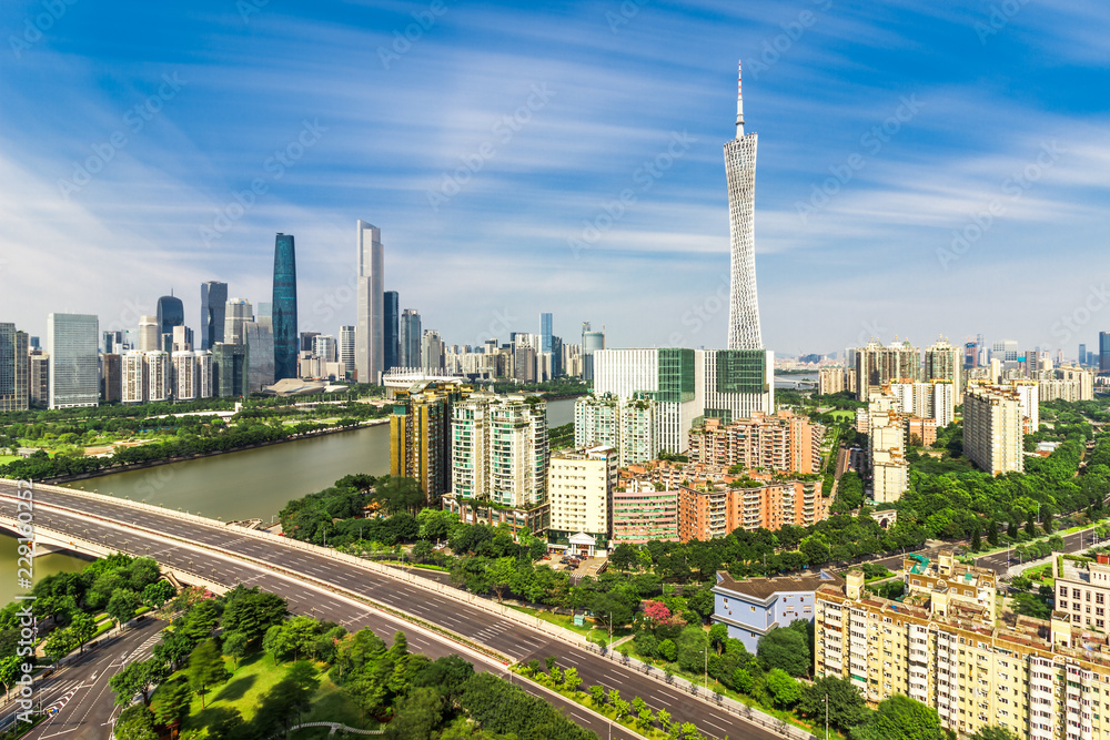 Guangzhou downtown skyline