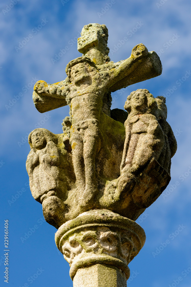 Sculpture of the Crucifix in Brittany, Bretagne