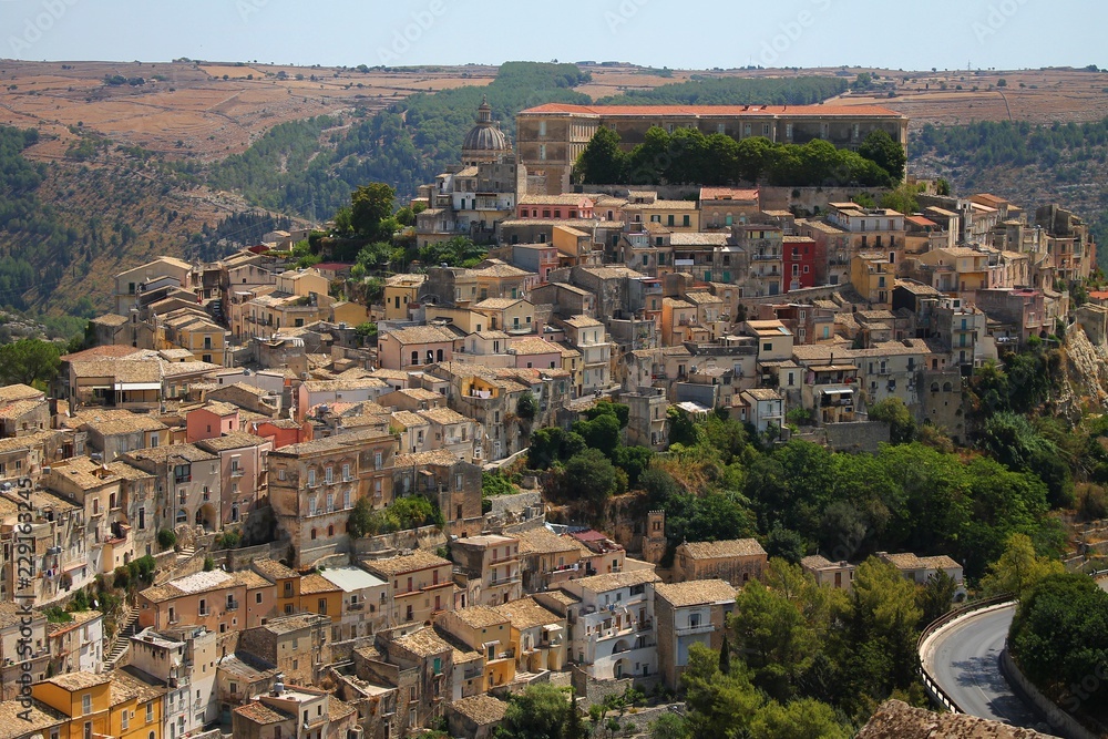 Italy, Sicily: View of Ragusa.