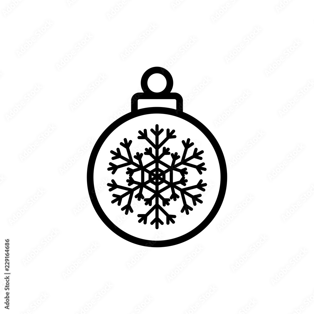 Fototapeta premium Bauble vector icon
